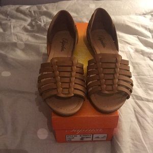Tan Sandals brand new with tags
